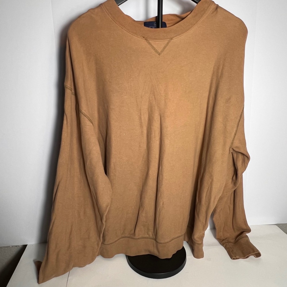 ENRO XL Mens Crew Neck Long Sleeve Sweatshirt Pullover Casual Comfy Layering‎